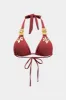 Crystal Diamond Metal Decor Bikini Set sold by Micas