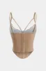 Patchwork slip korset cami top sold by Micas