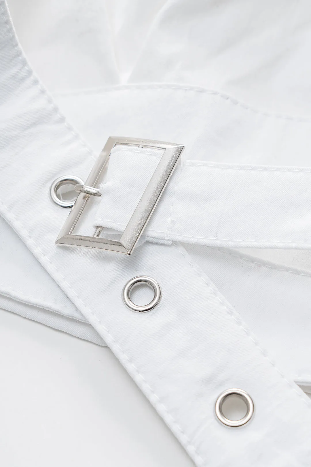 Krydset bæltet langærmet skjorte sold by Micas product image thumbnail 3