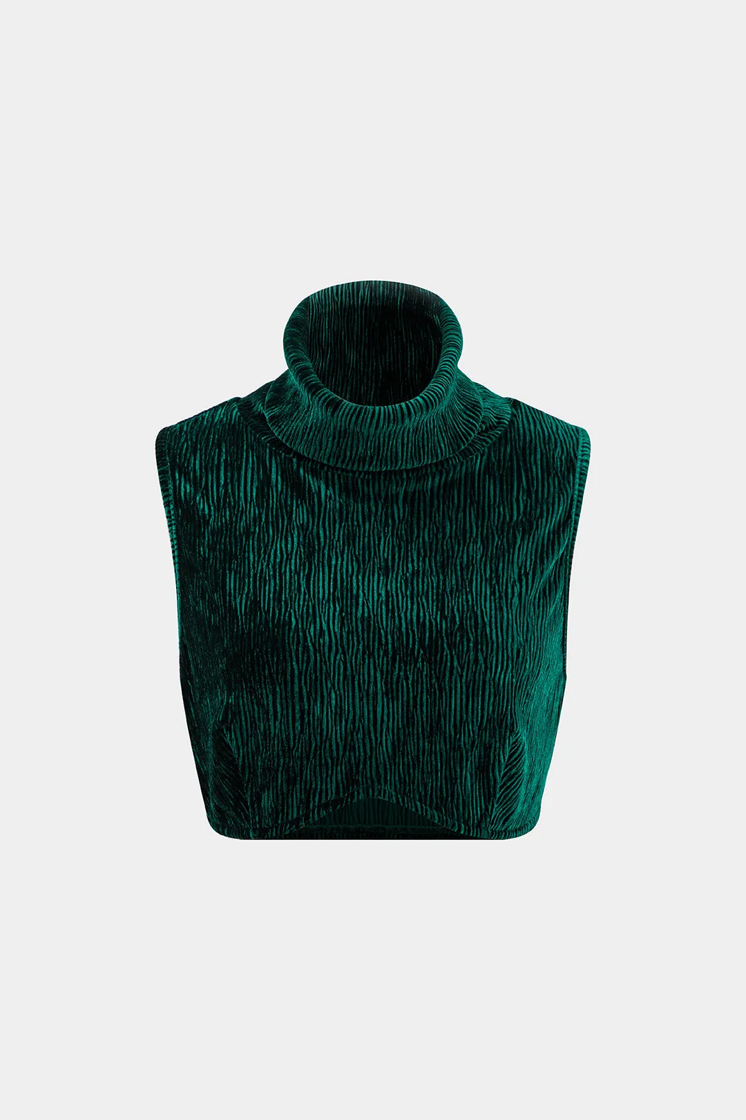 Velvet Top And Knotted Ruched Side Slit Skirt Set sold by Micas product image thumbnail 2