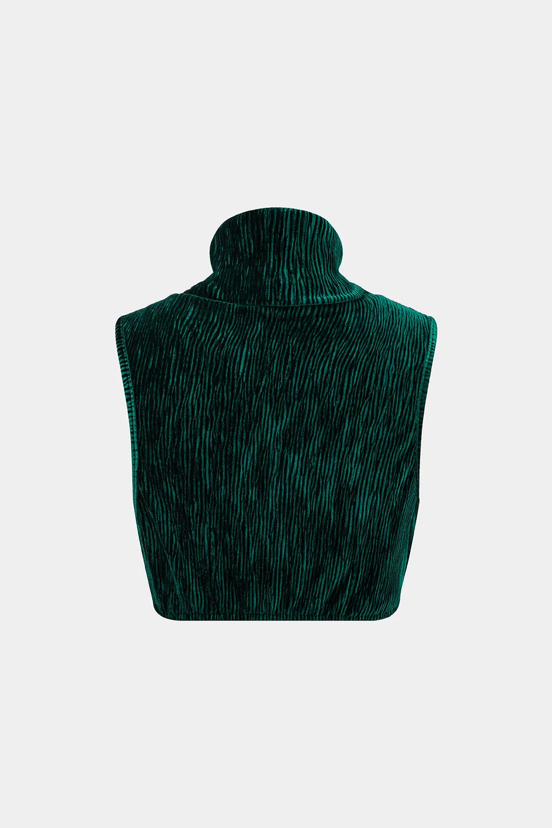 Velvet Top And Knotted Ruched Side Slit Skirt Set sold by Micas product image thumbnail 3