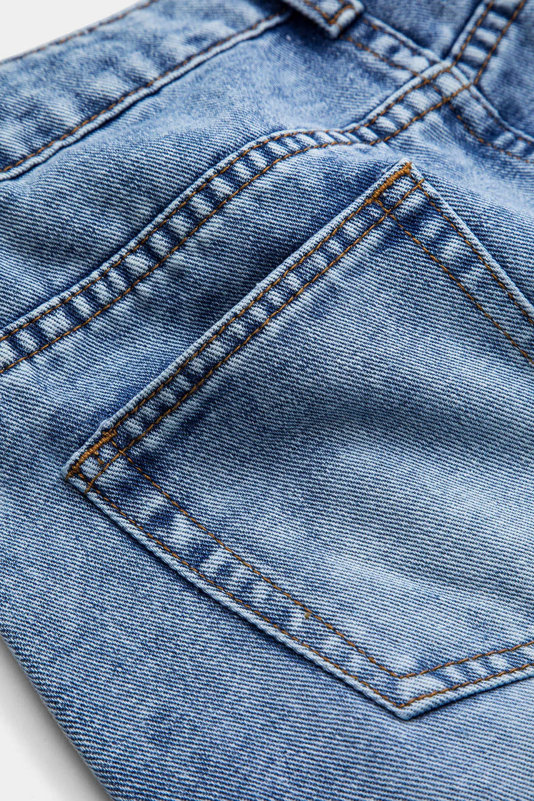 Denim Asymmetrical Mini Skirt sold by Micas product image thumbnail 5