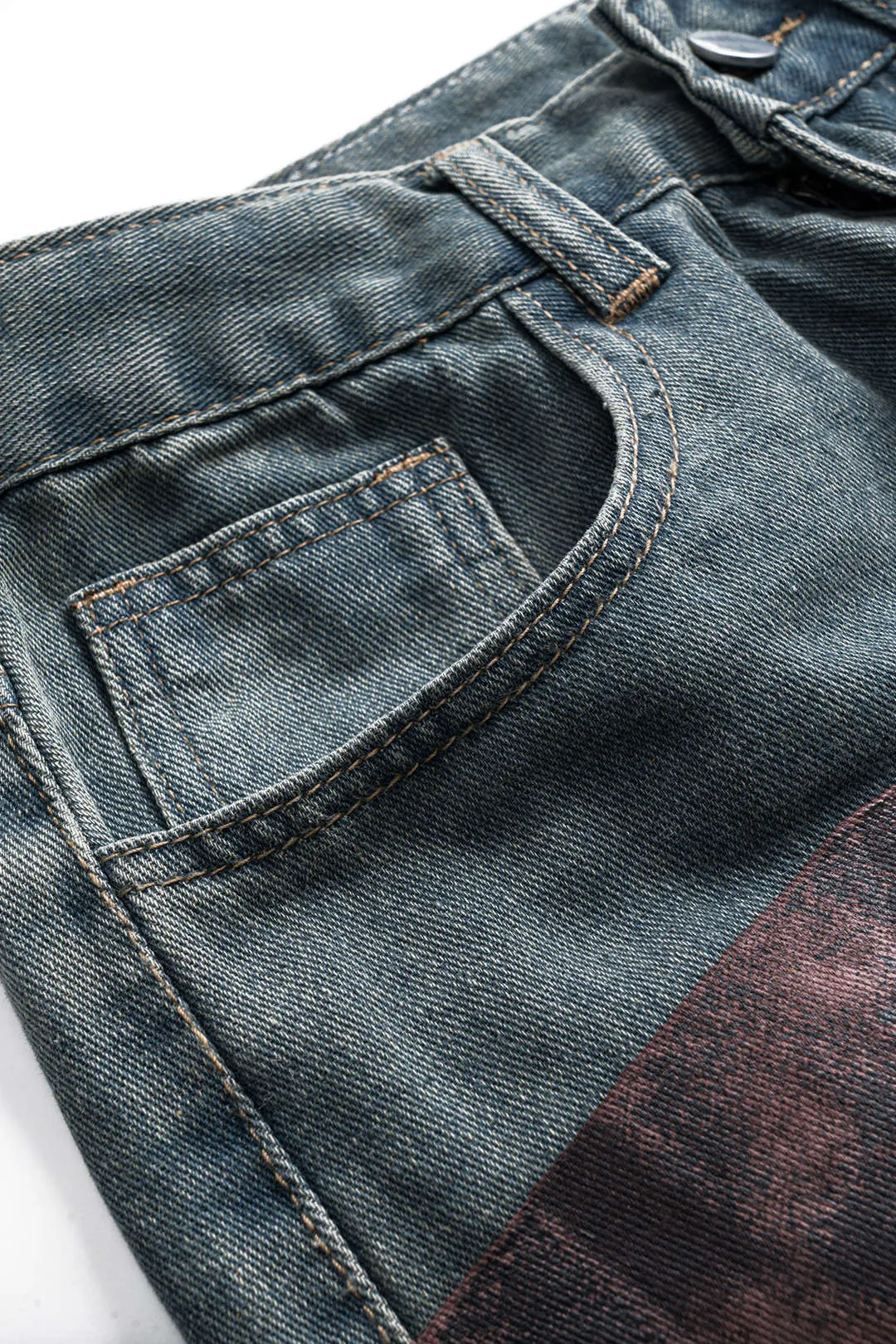 Farveblok brede ben jeans sold by Micas product image thumbnail 3