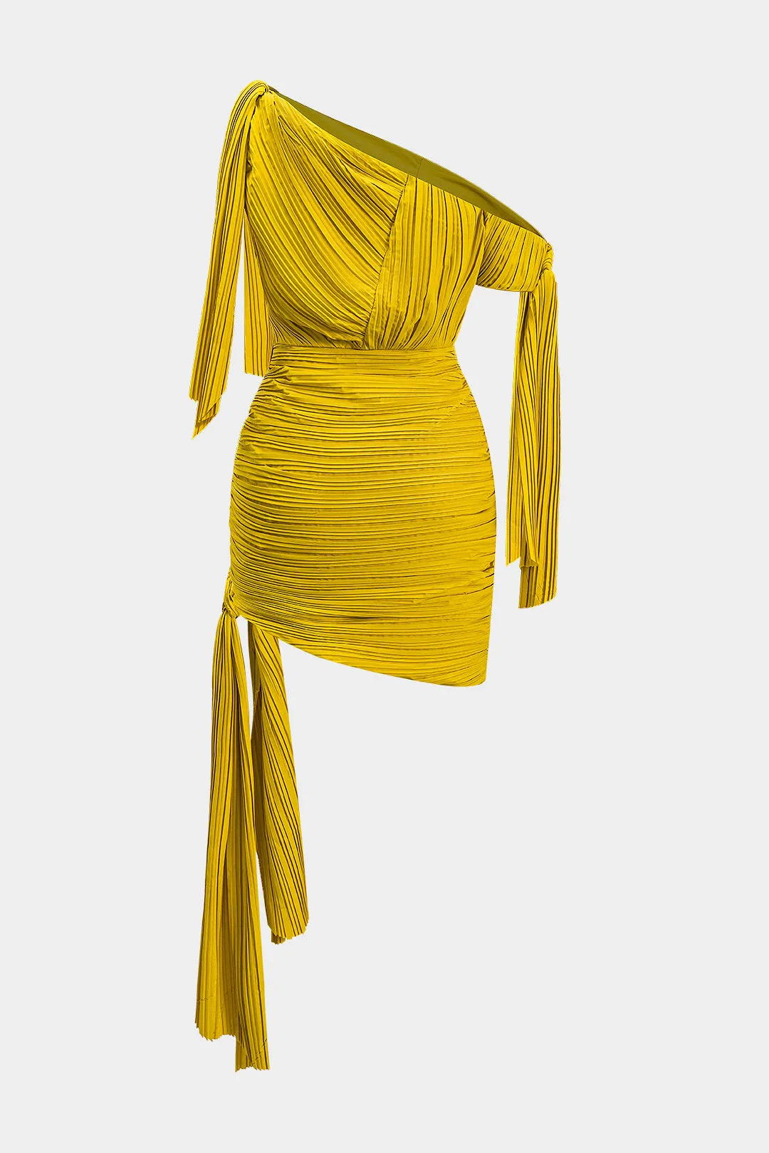 Plisset ærmeløs asymmetrisk mini -kjole sold by Micas product image thumbnail 2