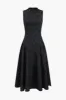Sleeveless Ruched Zipper Maxi Dress sold by Micas