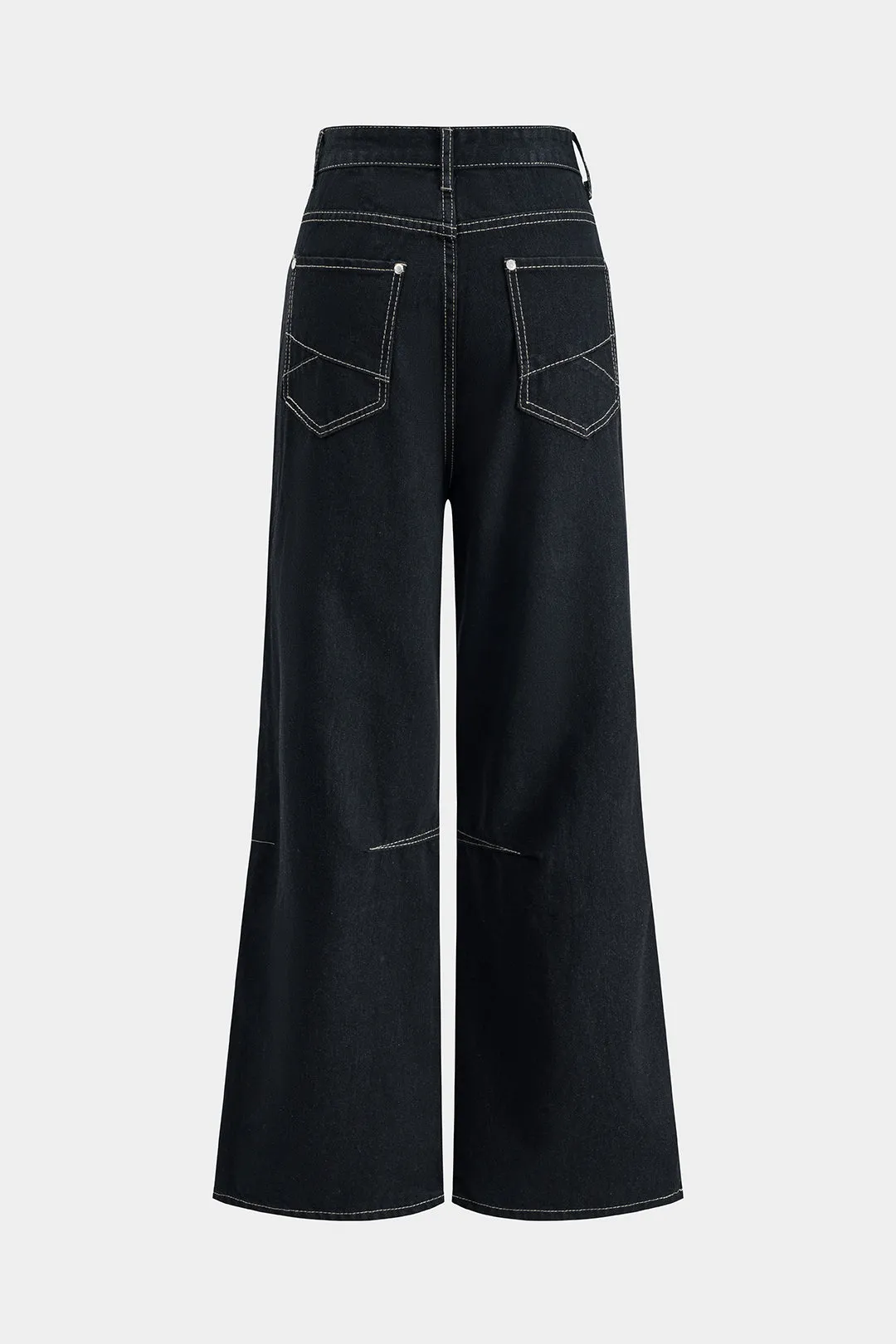 Kontrast syning af brede ben jeans sold by Micas product image thumbnail 2