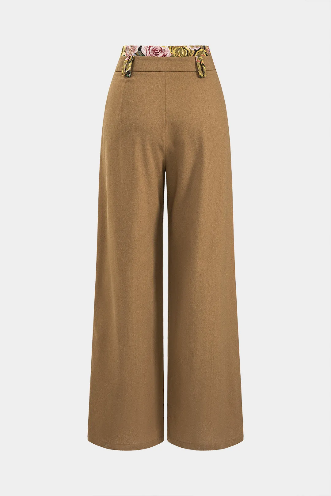 Linen Patchwork Jacquard Trousers sold by Micas product image thumbnail 2