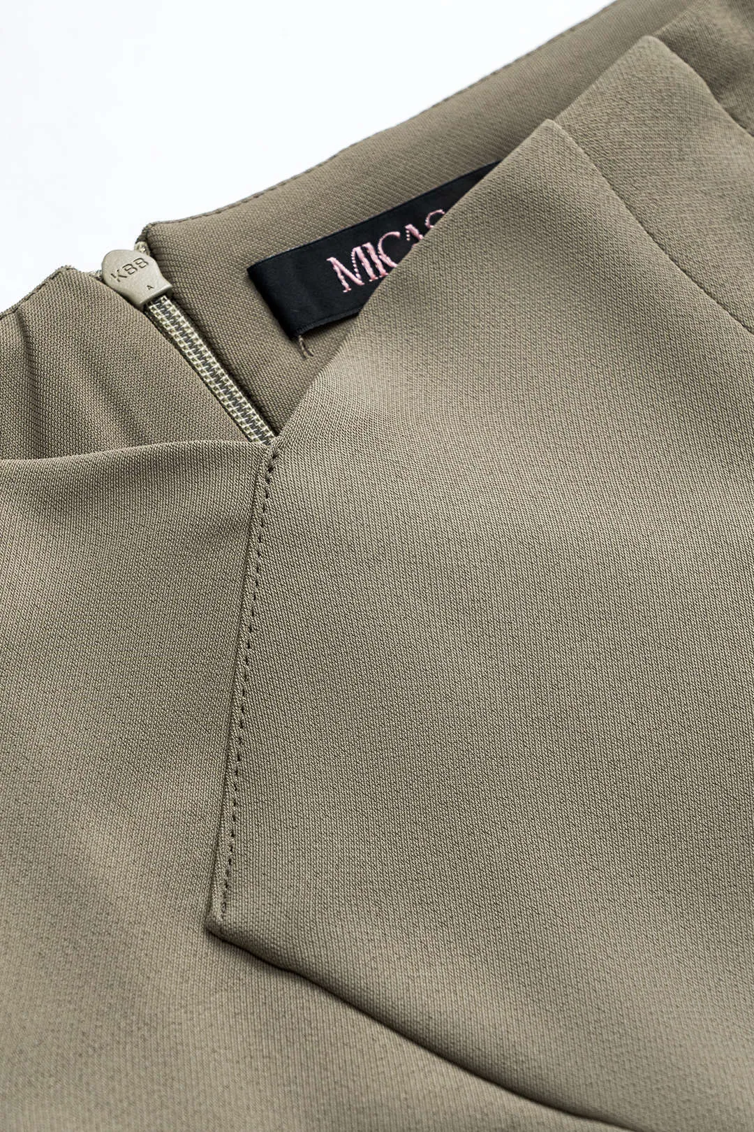 Solid Pleated High Waist Shorts sold by Micas product image thumbnail 4