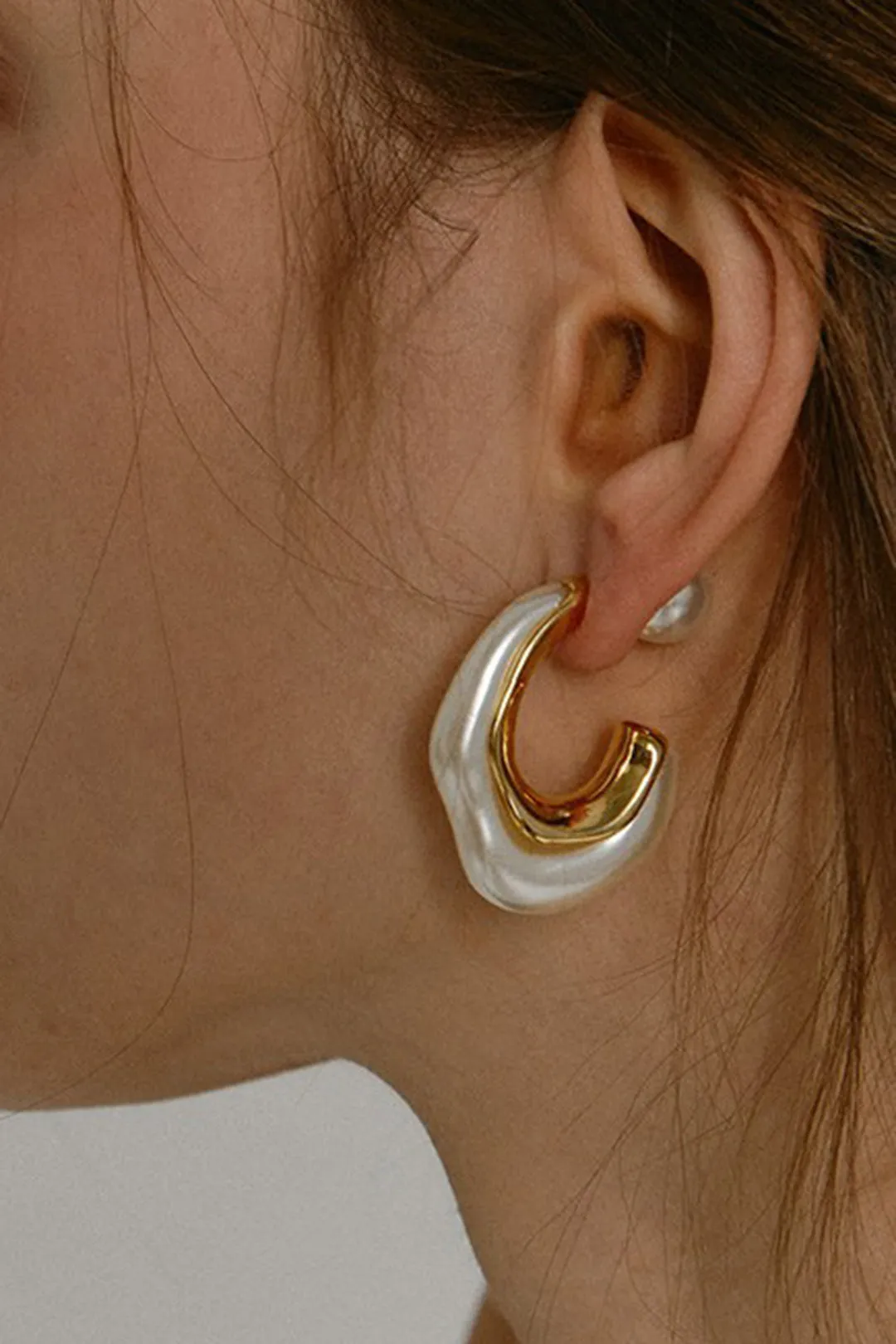 Pearl metaløreringe sold by Micas product image thumbnail 2