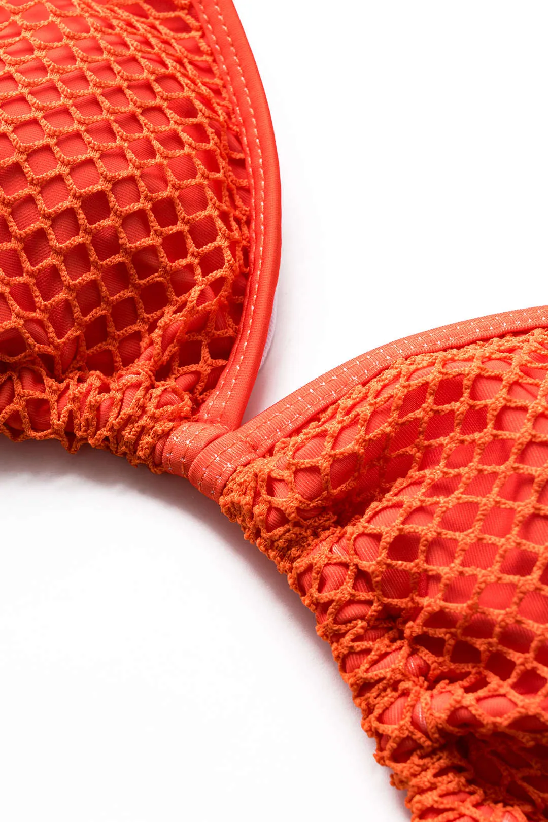 Mesh Tie-Up Bikini og Tie Knot Cover Up 4-Piece Set sold by Micas product image thumbnail 3