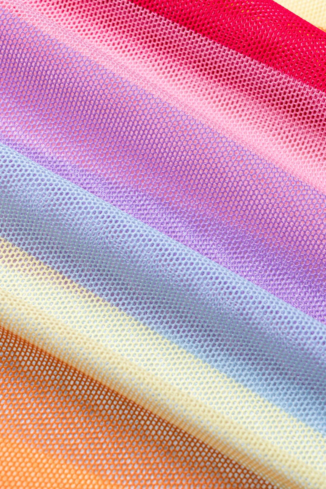 Stripes Rainbow Print Ruched Rackless Tie-Up Bikini og Tie Knot Cover Up Set sold by Micas product image thumbnail 2