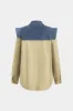 Denim patchwork -knap falp lomme langærmet shirt sold by Micas
