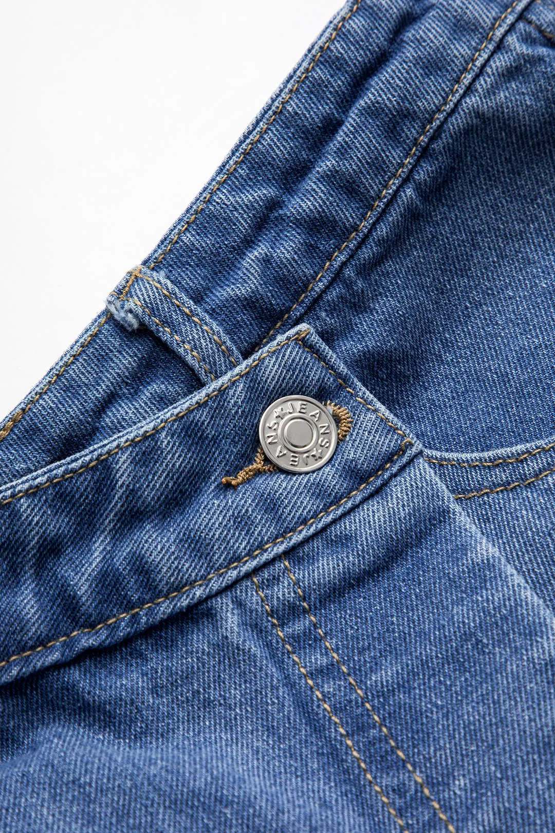 Denim asymmetrisk knaplommehorts sold by Micas product image thumbnail 3