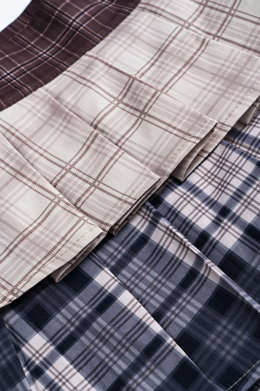 Farveblok plaid print nederdel sold by Micas product image thumbnail 4
