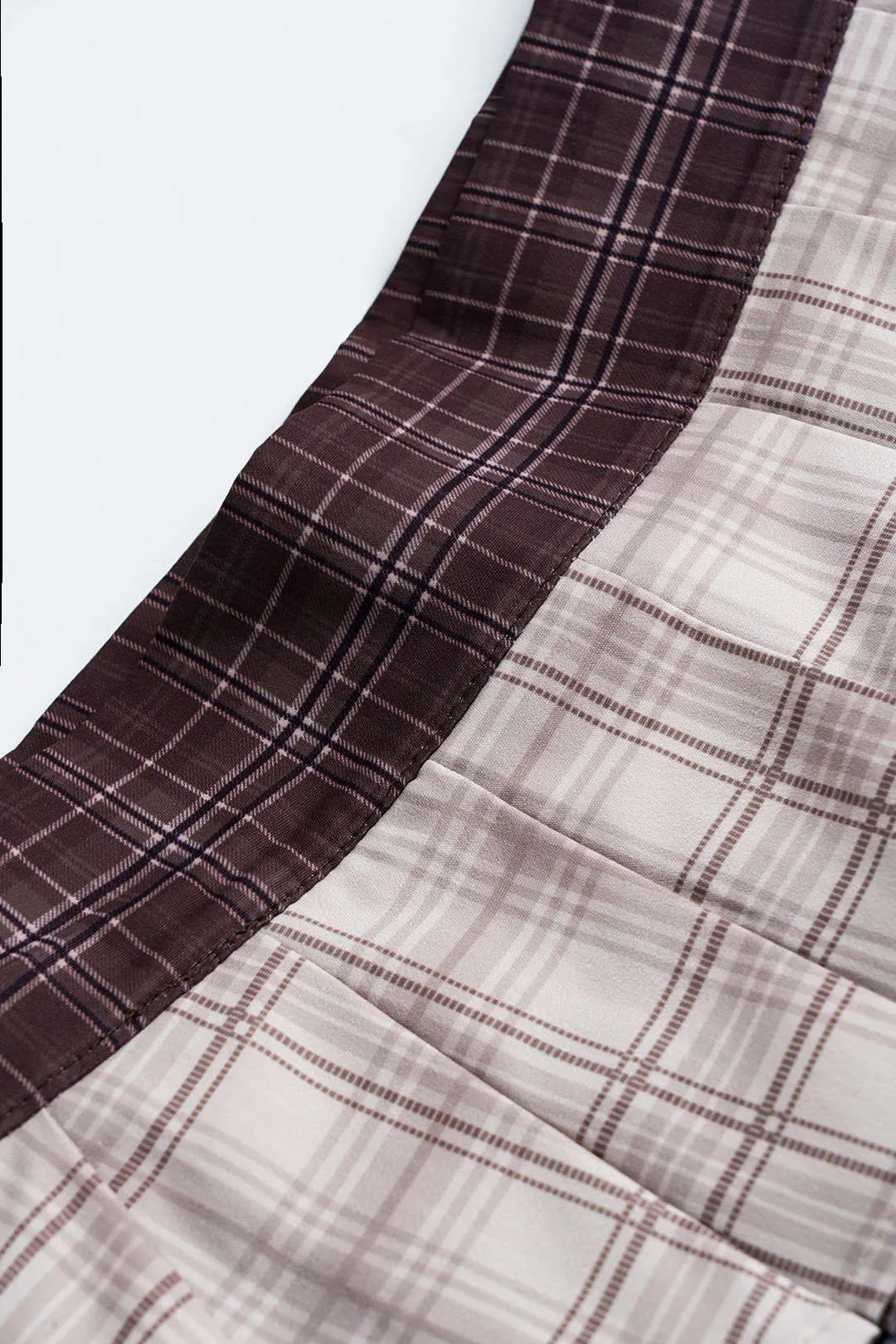 Farveblok plaid print nederdel sold by Micas product image thumbnail 5