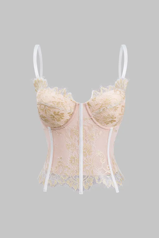 Blonder bustier korset cami top sold by Micas