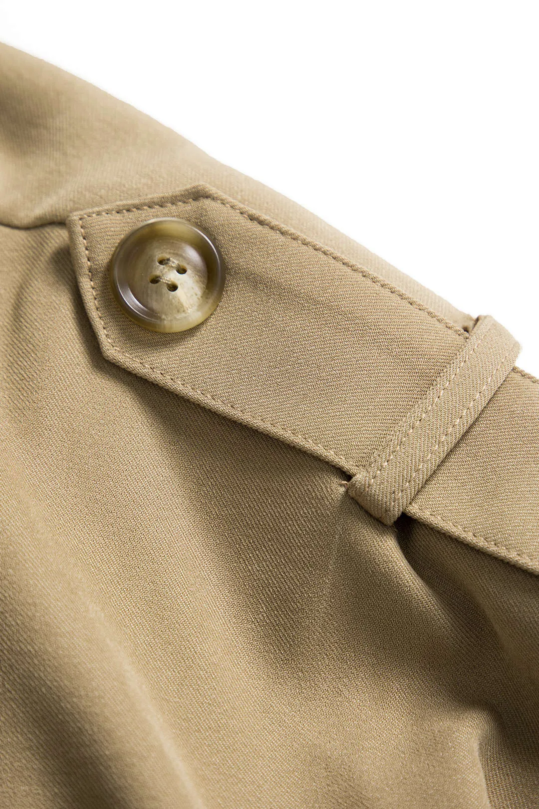 Ruched Belted Tie Front Fake Pocket Notched Lapel Blazer sold by Micas product image thumbnail 3