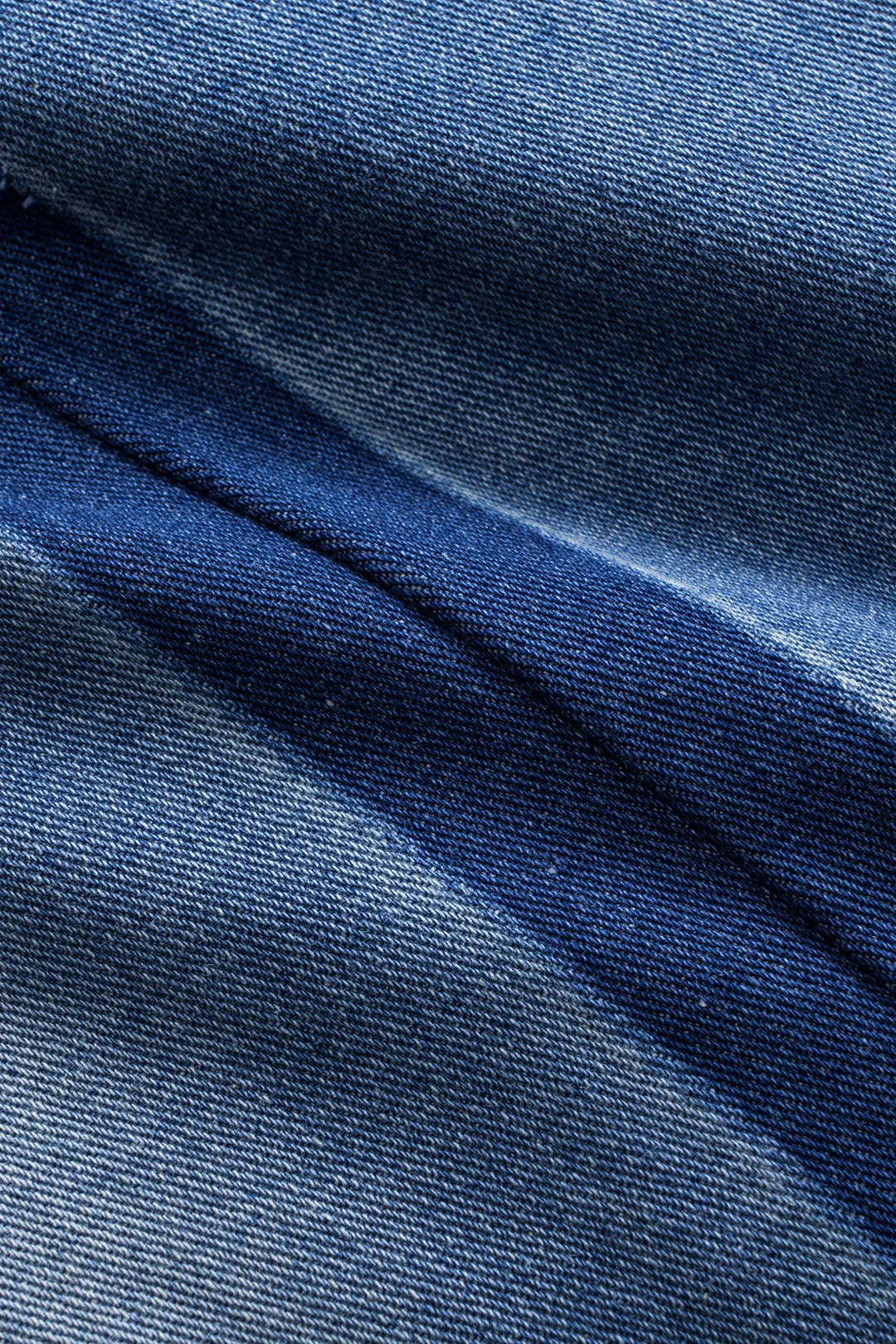 Denim knap lomme brede ben jeans sold by Micas product image thumbnail 5