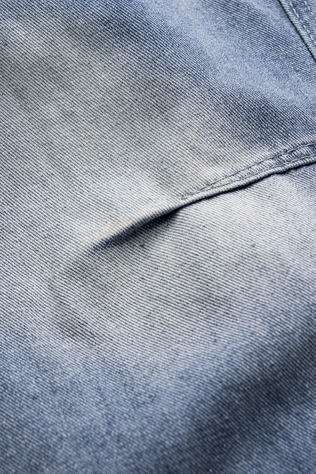 Denim knap lomme bred ben tønde jeans sold by Micas product image thumbnail 4