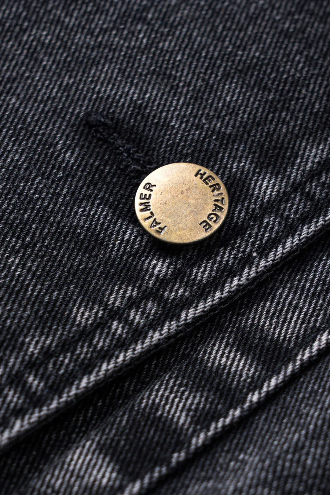 Denim patchwork knap lomme brede ben jeans sold by Micas product image thumbnail 3