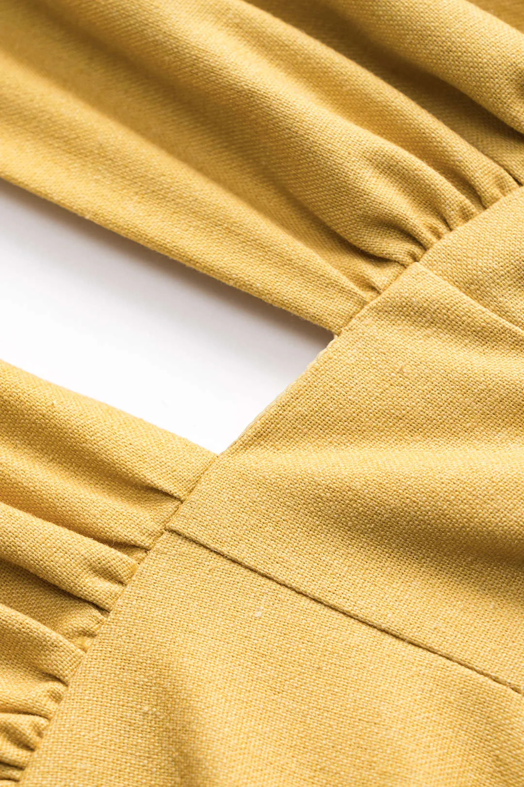 Ruched krydsede lynlås bindet bagløs mini kjole sold by Micas product image thumbnail 3