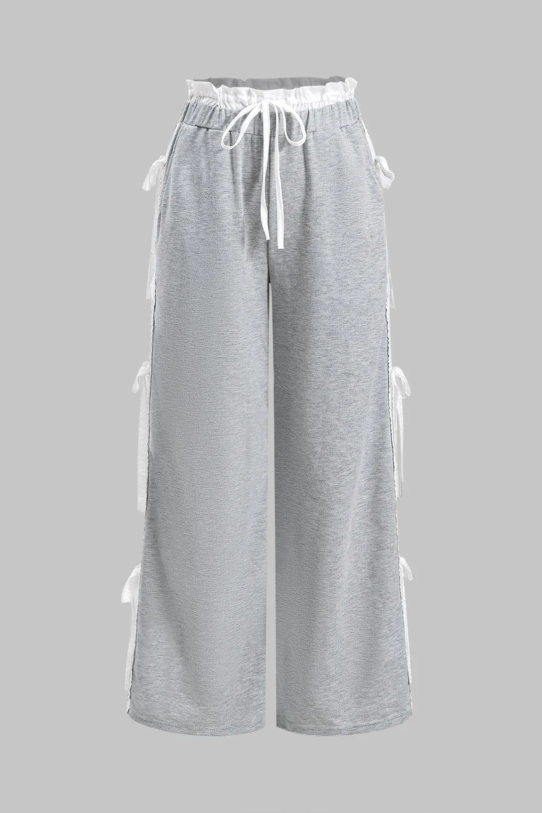 Bue patchwork slips foran brede ben bukser sold by Micas