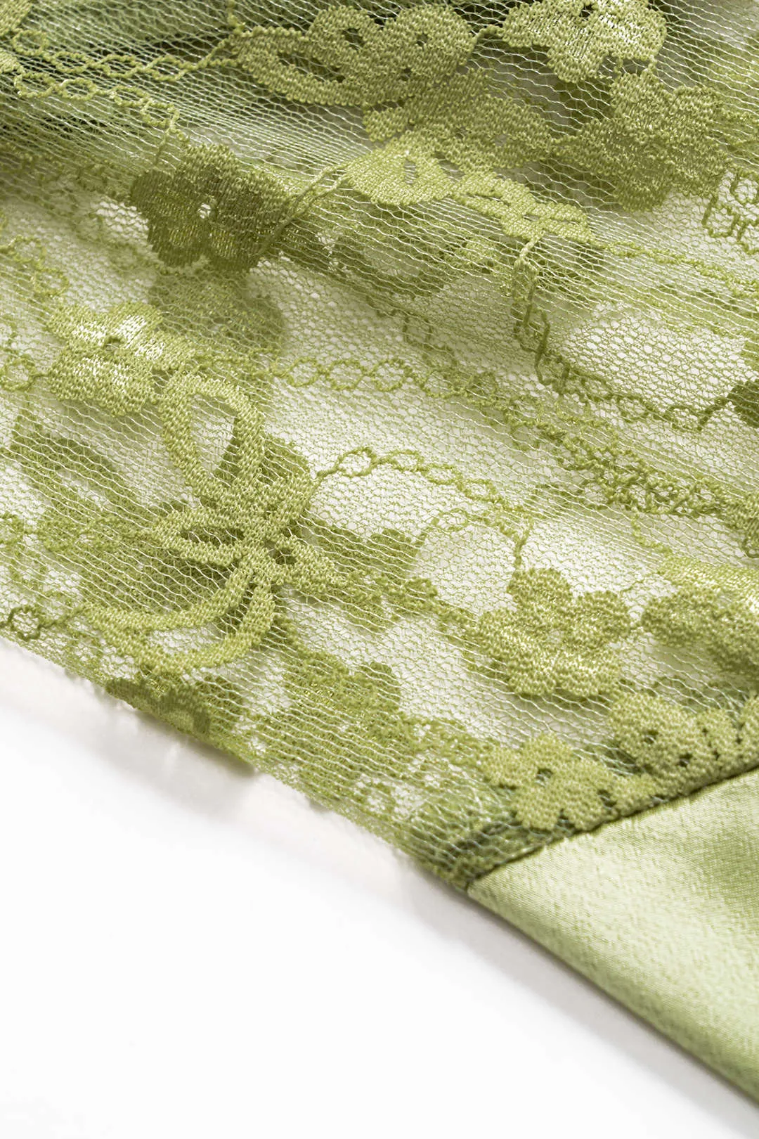 Satin patchwork slips front klokke ærme langærmet skjorte sold by Micas product image thumbnail 4