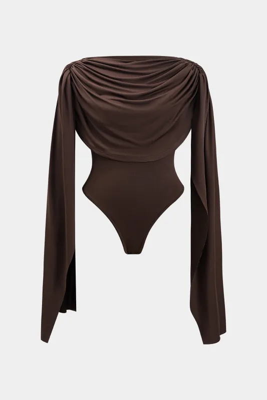 Ruched ærmeløs bodysuit sold by Micas