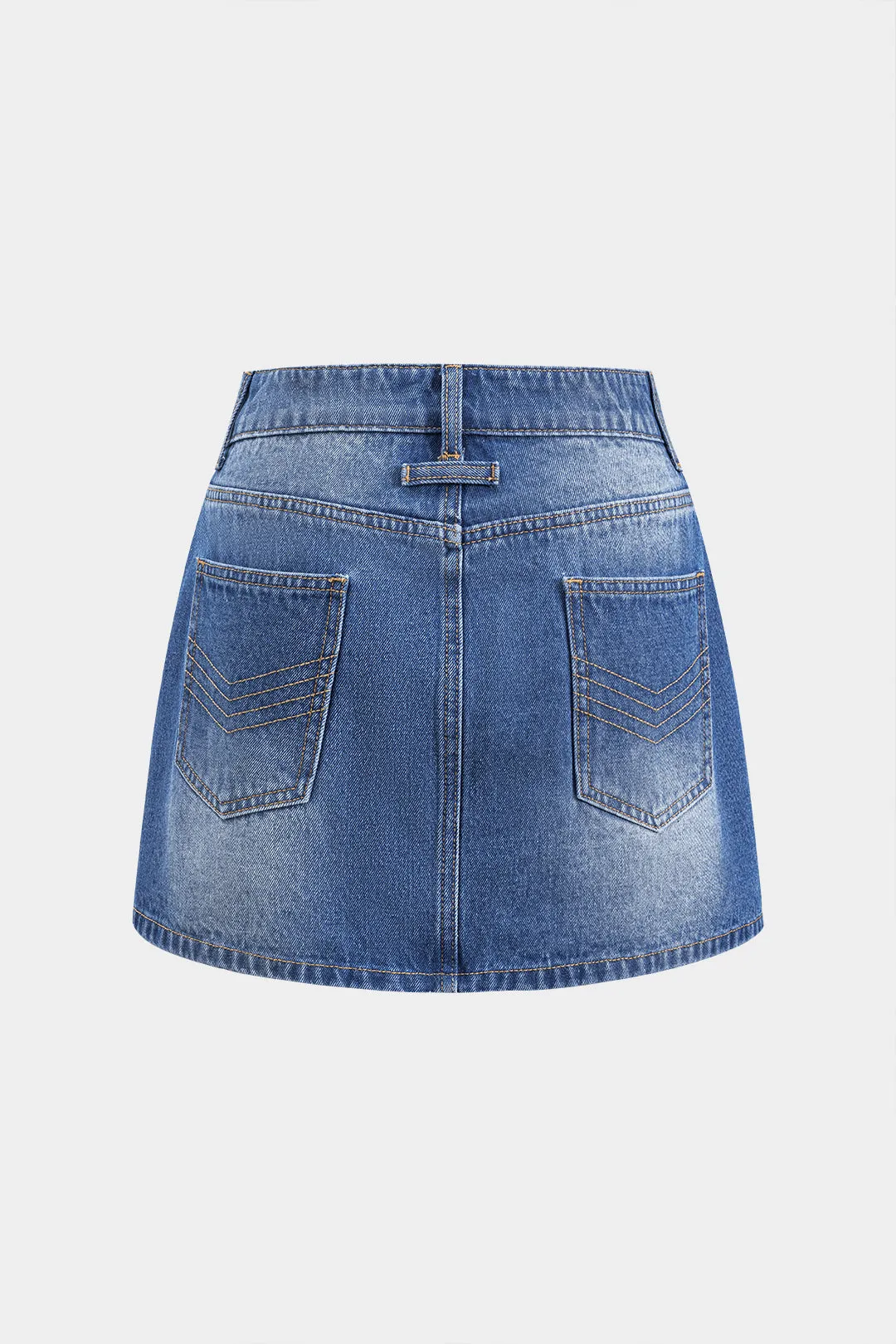 Denim knaplomme nederdel sold by Micas product image thumbnail 2