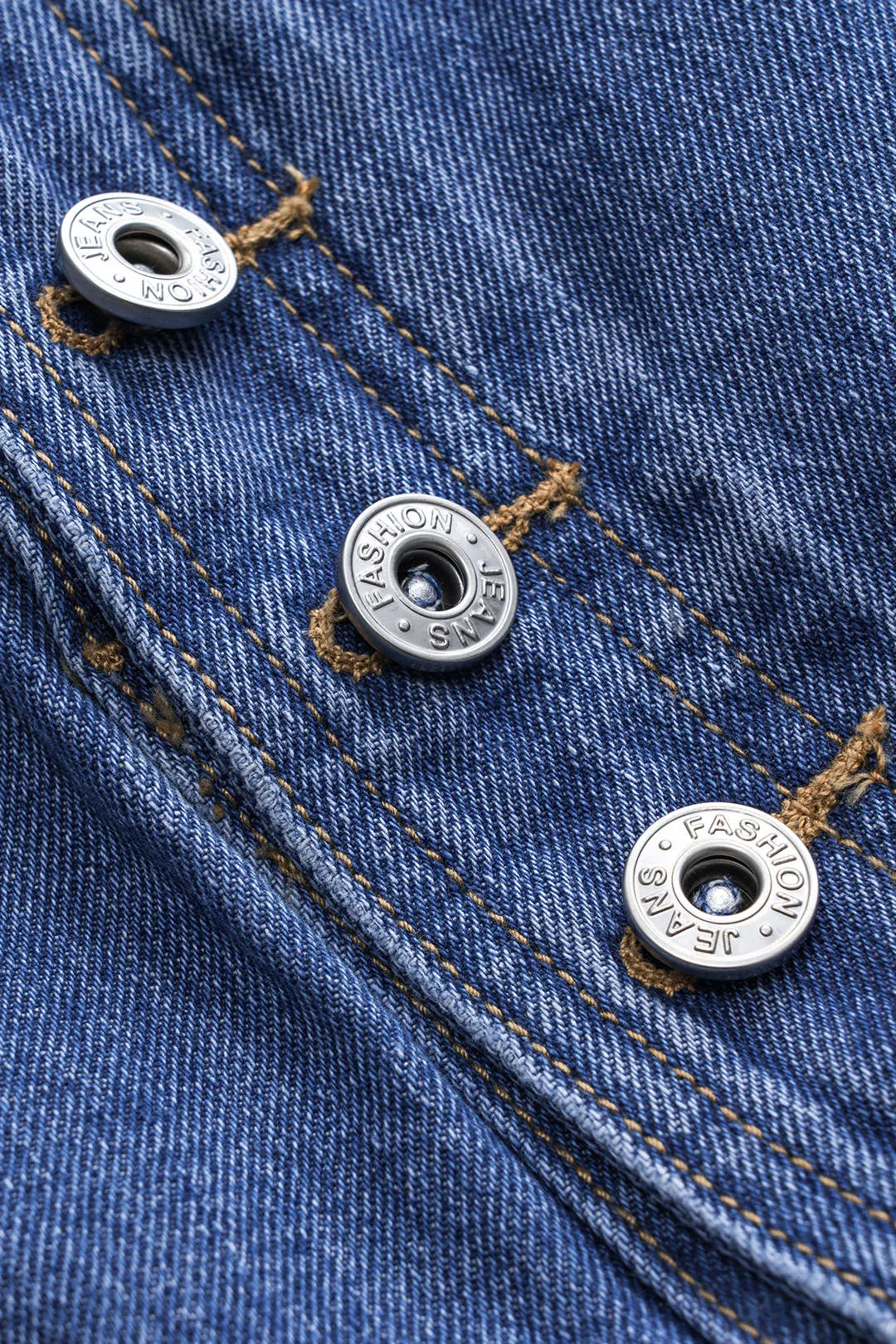 Denim knaplomme nederdel sold by Micas product image thumbnail 3