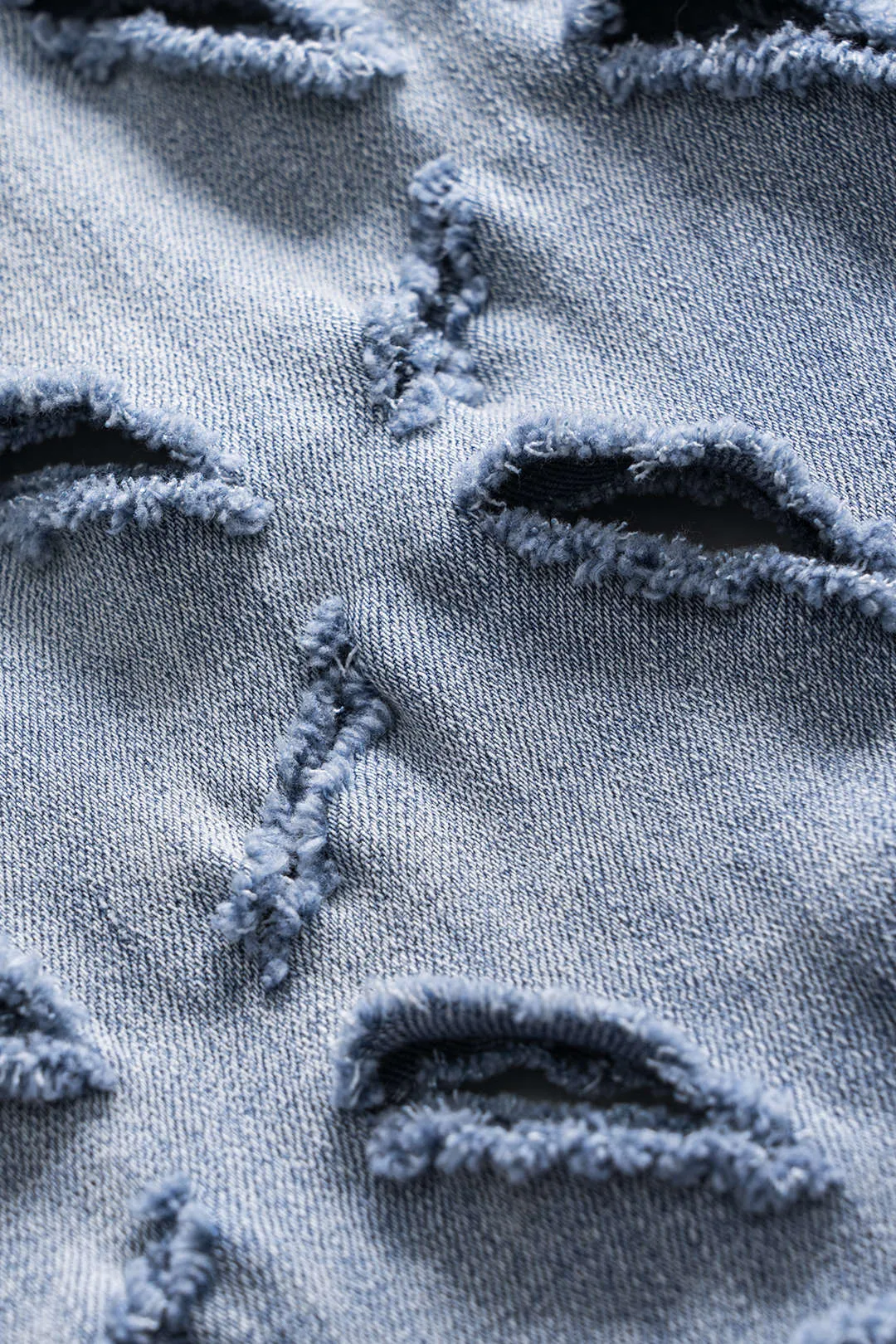 Rippet udskåret knaplomme brede ben jeans sold by Micas product image thumbnail 3