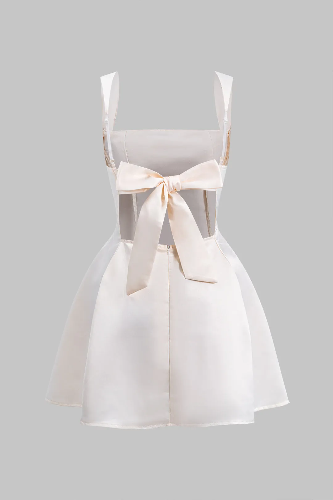 Bind lynlås tilbage bagfri glidning mini kjole sold by Micas product image thumbnail 2