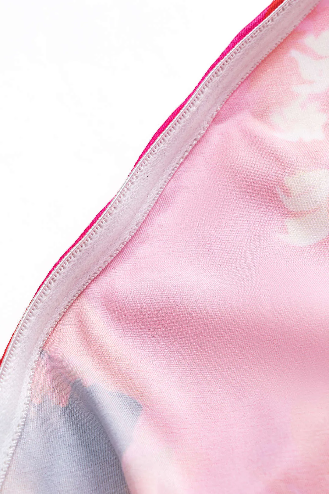 Blomsterprint satin stroppeløs midi -kjole sold by Micas product image thumbnail 4