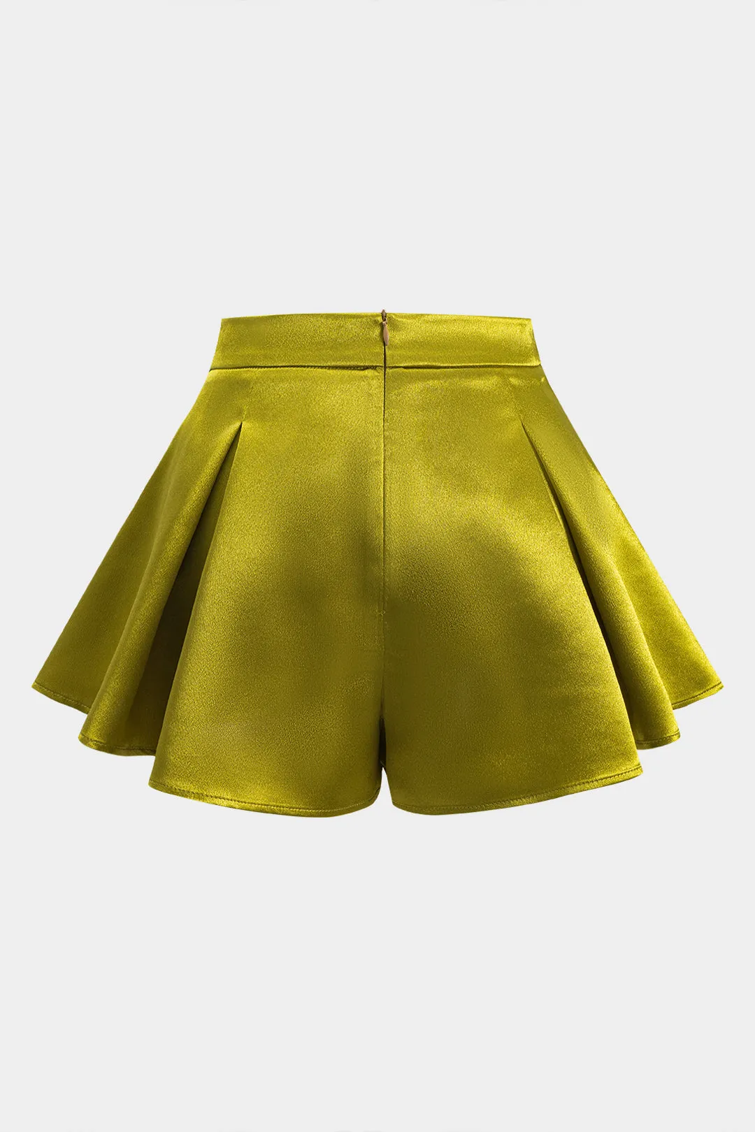 Satin plisseret lynlås shorts sold by Micas product image thumbnail 2