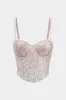 Sequin Bustier Corset Cami Top sold by Micas