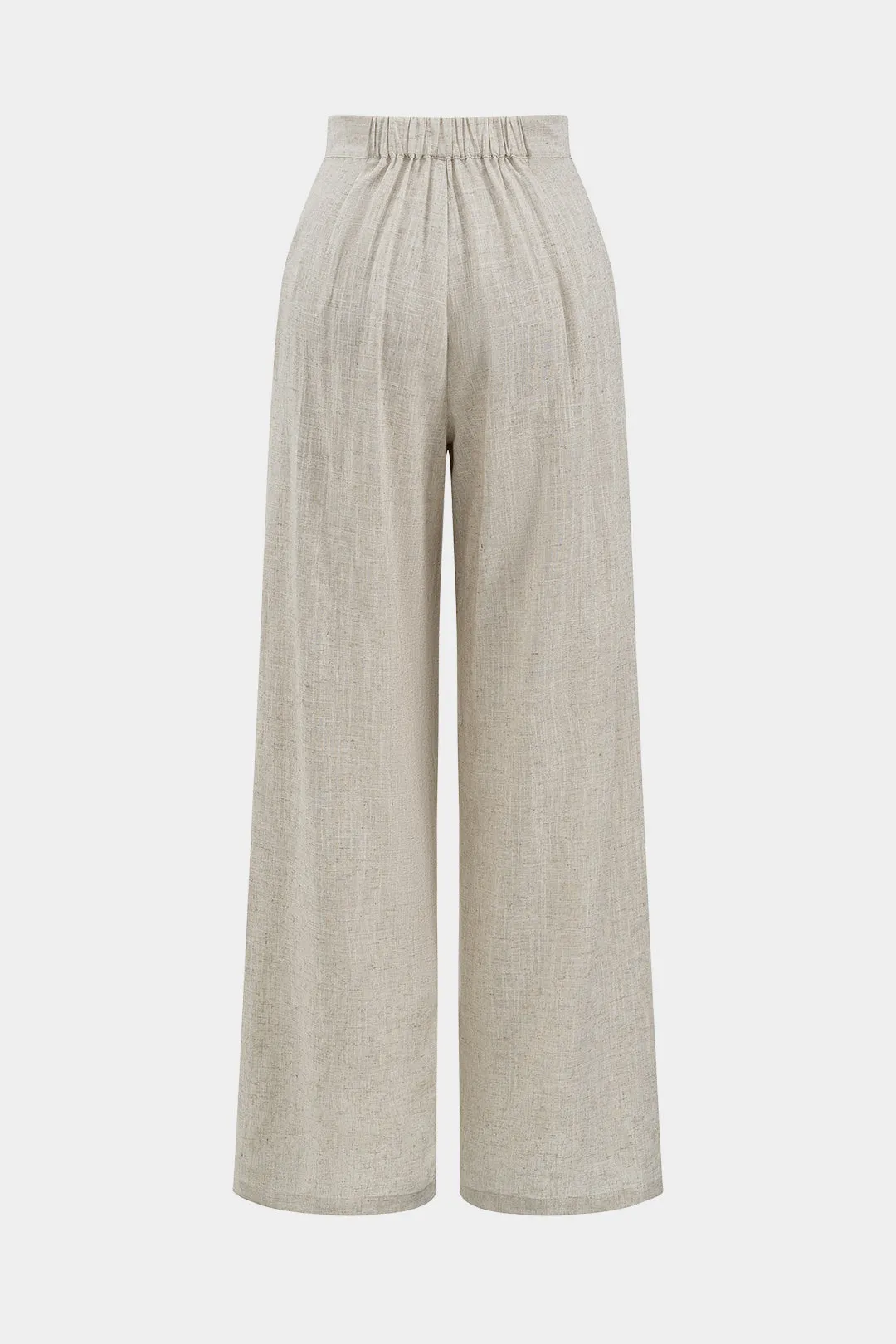 Linned ruched brede benbukser sold by Micas product image thumbnail 3