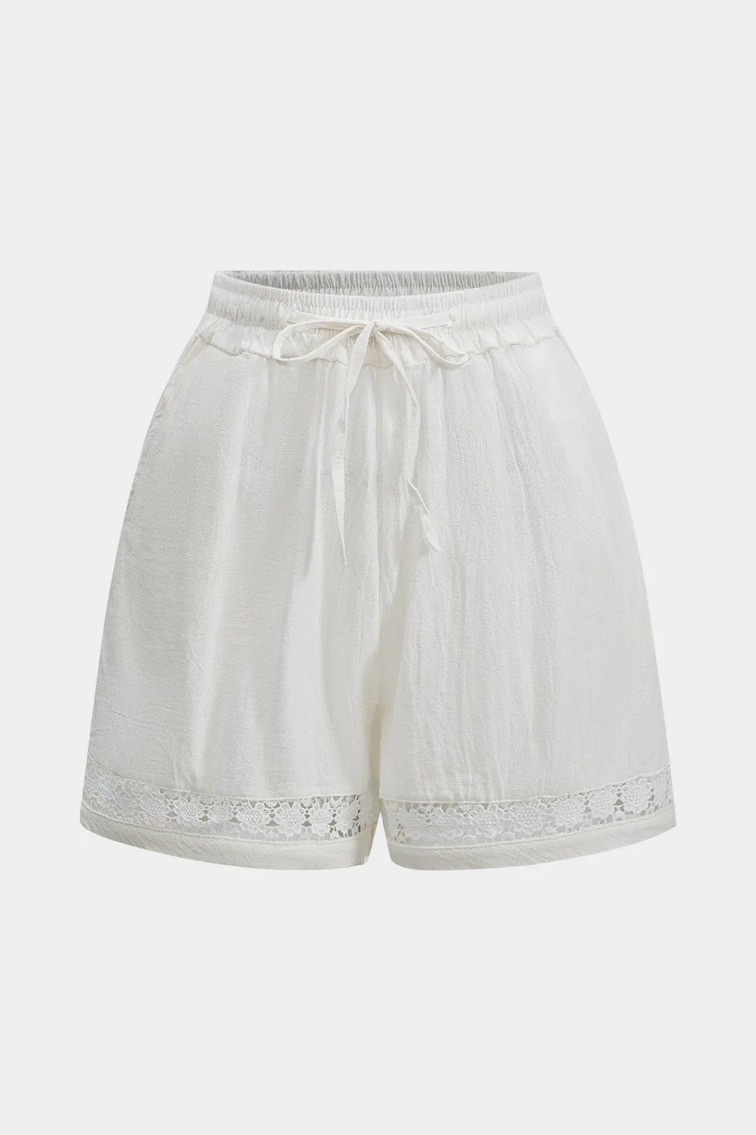 Linned ruched hule ud slips foran shorts sold by Micas