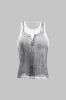 Illusion mønster print tank top sold by Micas