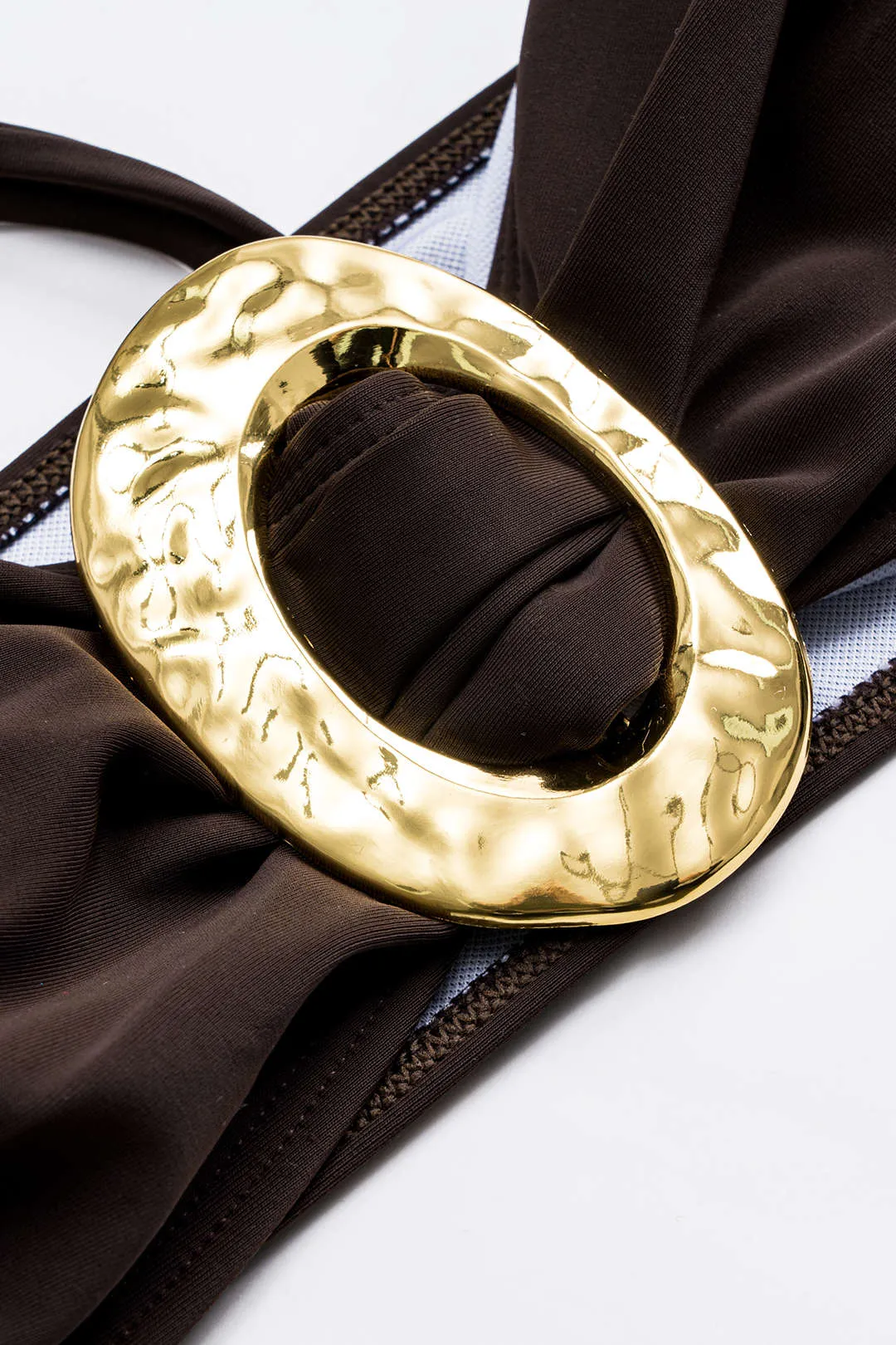 Metallisk ruched bind bikini og dækker sæt sold by Micas product image thumbnail 5