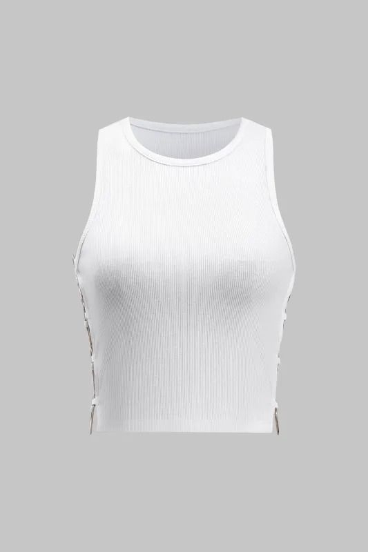 Metallisk ring udskåret toppen sold by Micas