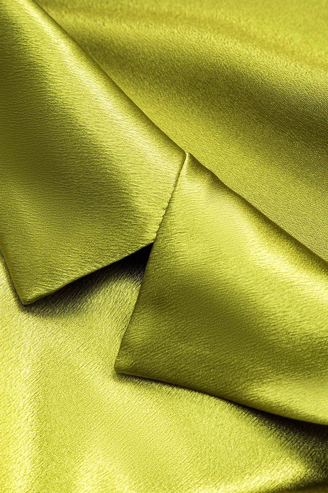 Satin asymmetrisk ruched knap langærmet shirt sold by Micas product image thumbnail 5