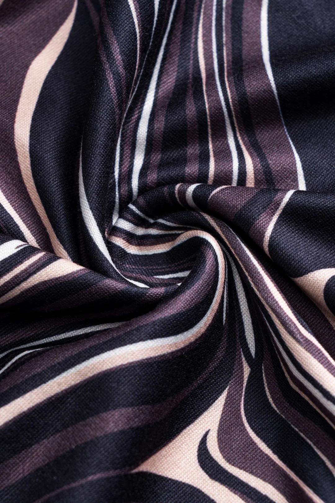 Stripe Print Ruched Mini Nederdel sold by Micas product image thumbnail 3