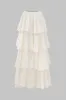 Chiffon Ruffle plisseret nederdel sold by Micas
