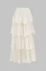Chiffon Ruffle plisseret nederdel sold by Micas