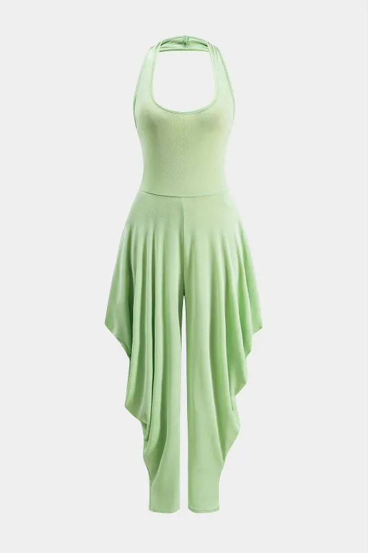 Ruched rygfri jumpsuit sold by Micas