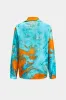 Tie farvestof satin -knap langærmet skjorte og ruched brede benbukser sæt sold by Micas