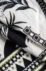 Kokosnød palm geometrisk tryk slips knude nederdel sold by Micas