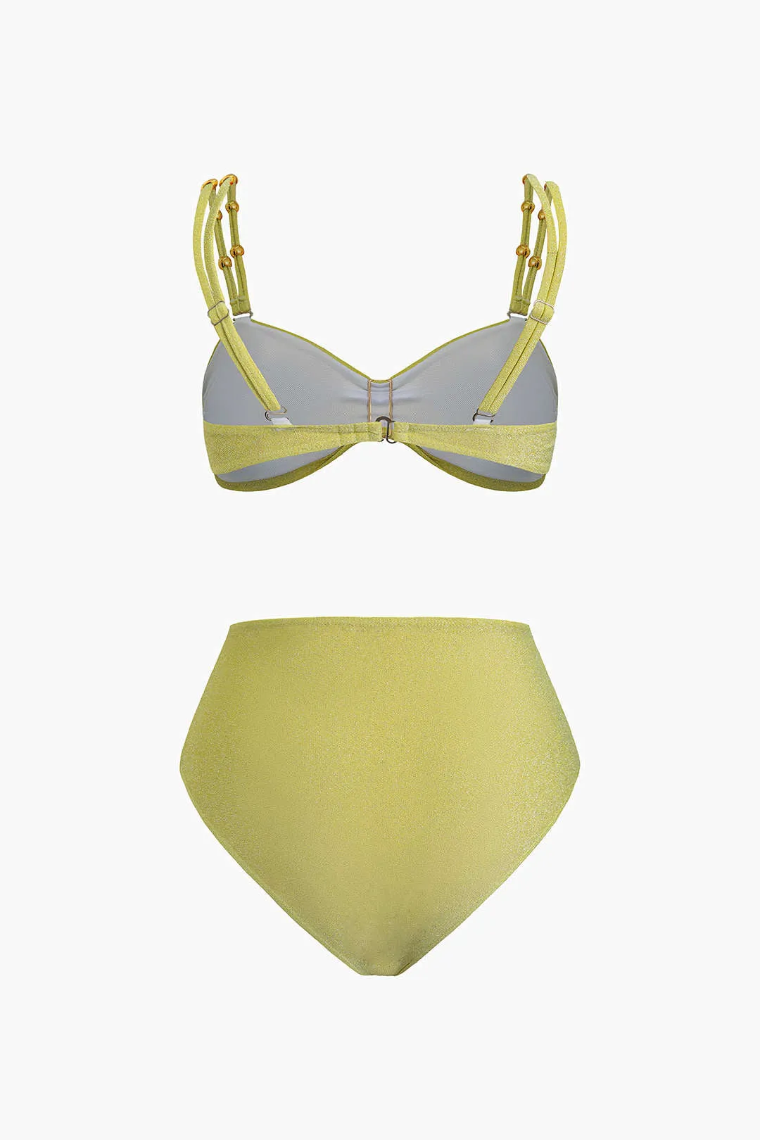 Metallisk indretning Ruched Twist Knot Bikini Set sold by Micas product image thumbnail 2