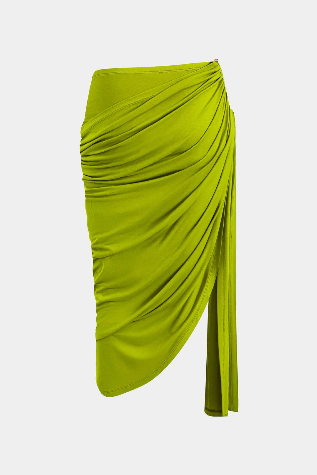 Solid Ruched Top og Metal Asymmetrical Nederdel sæt sold by Micas product image thumbnail 5