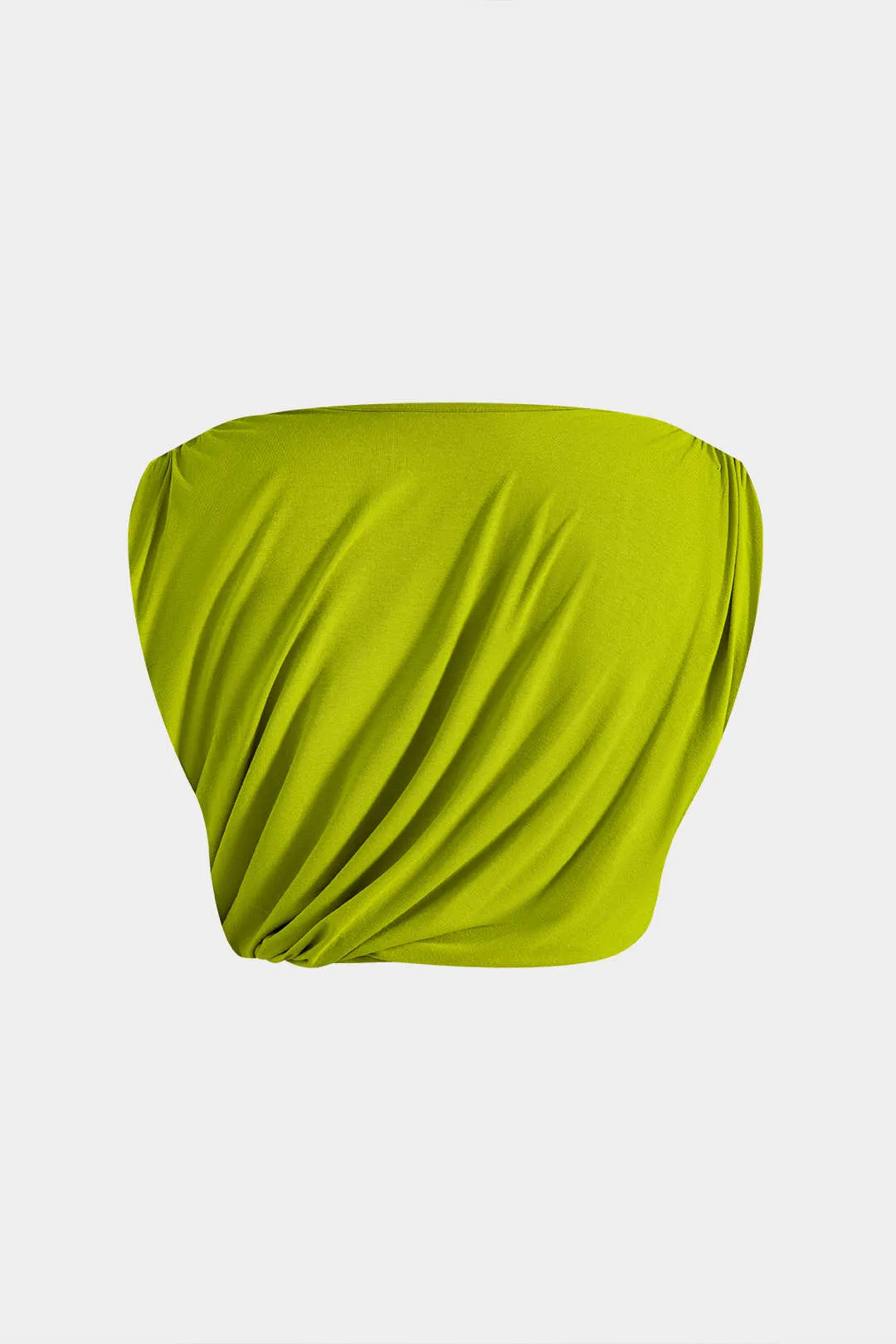 Solid Ruched Top og Metal Asymmetrical Nederdel sæt sold by Micas product image thumbnail 3